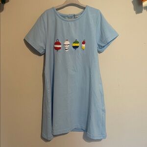 Southern Sass Smocks girls dress size 6 fishing bobbers